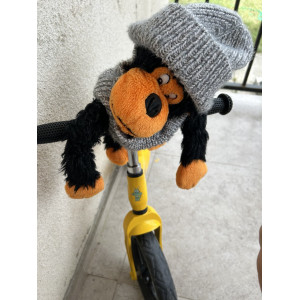 Hand Knitted Kids Hat and Snood Set, Cotton Merino Wool Winter Accessories for Children Hand Knitted Kids Hat and Snood Set, Cotton Merino Wool Winter Accessories for Children