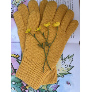 Sunbeams” - Handmade Knitted Wool and Acrylic Gloves