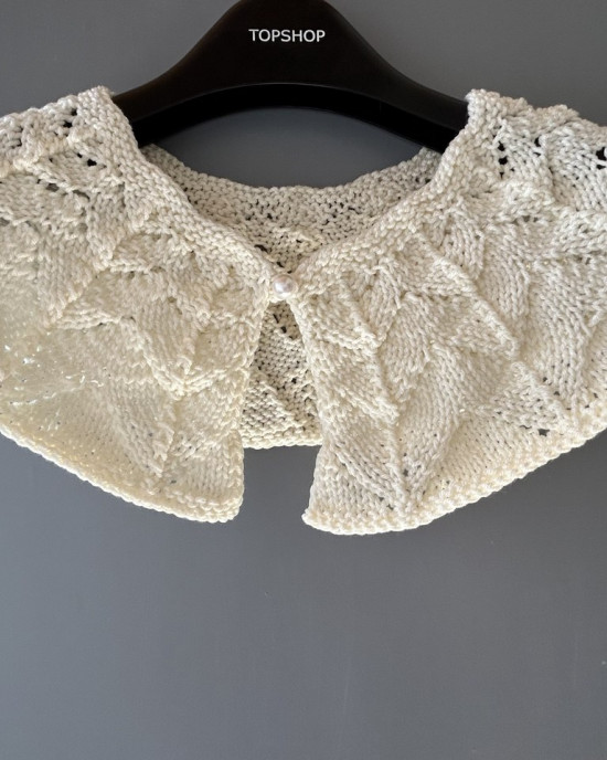 Handmade Knitted Collar “Ice Star” Handmade Knitted Collar “Ice Star”